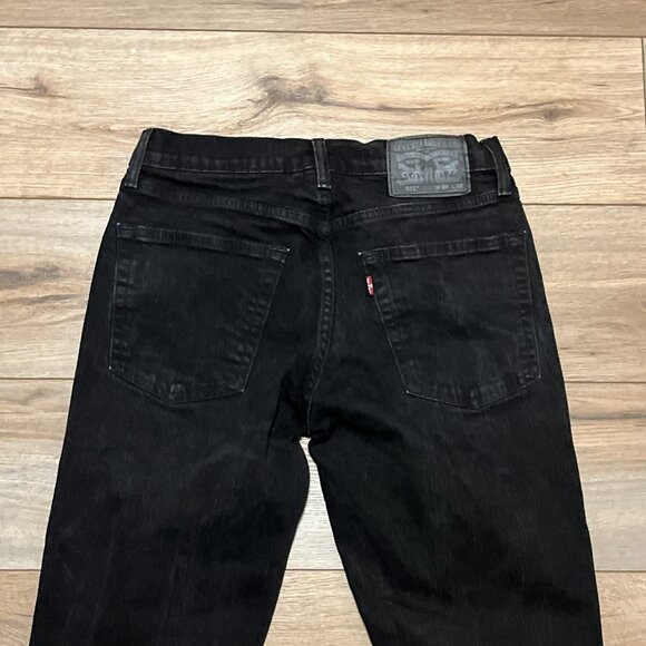 Men's Levis 541 Athletic Taper Fit Denim Jeans SZ 30x32 Black Stretch Modern - Picture 8 of 13